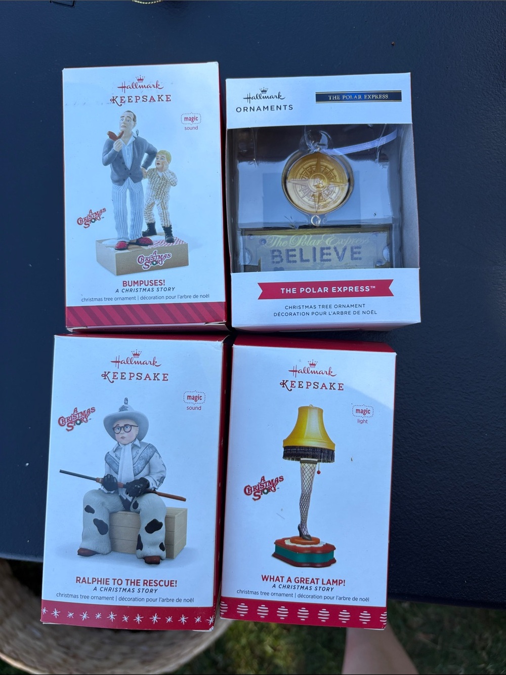 A Christmas Story & Polar Express Hallmark Ornaments